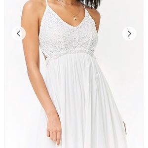 NWOT FORVER 21 CROCHET CAMI MAXI